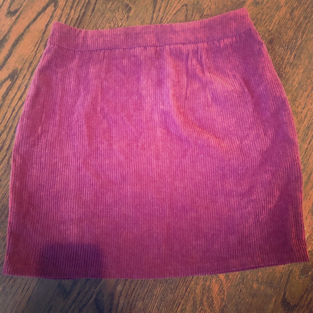 Maroon skirt